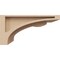 Ekena Millwork 4"W x 8"D x 4"H Wide Viola Rough Cedar Woodgrain TimberThane Corbel, Primed Tan CORUR04X08X04VIORCPR - alternate 6